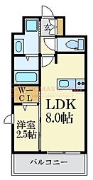 エンクレスト大手門GLOW 1LDKの間取図画像