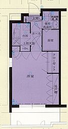 エステート・モア天神アトリエ 1Kの間取図画像