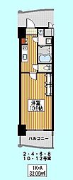 ロイヤルコンフォート渡辺通 1Kの間取図画像