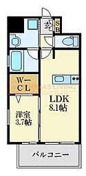 LANDICK320 1LDKの間取図画像