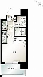 エンクレスト西公園3 ワンルームの間取図画像