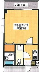 ジェイフラット 1Kの間取図画像