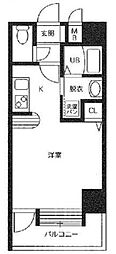 アトラス ワンルームの間取図画像