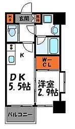 ネストピア大濠公園駅前 1DKの間取図画像