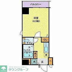 シンシアFOUR-D幡ヶ谷 1Kの間取図画像