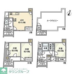 ラビ代々木上原 3LDKの間取図画像