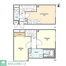 LEGALAND笹塚 2DKの間取図画像