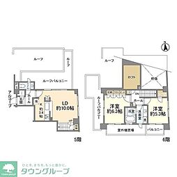 ラコント永福 2LDKの間取図画像