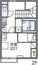 レオパレス芦花公園1 1Kの間取図画像