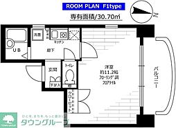 ステージファースト笹塚 1Kの間取図画像