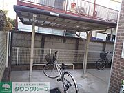 自転車置場　駐輪は自転車＆原付のみ