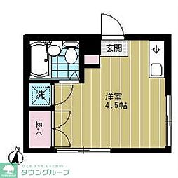 ドミールウタ ワンルームの間取図画像