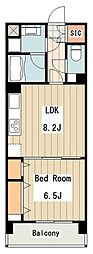 日神パレステージ高井戸西 1LDKの間取図画像