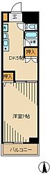 池田ビル 1DKの間取図画像