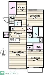 Ficasa Junos～フィカーサ ユノス～ 2SLDKの間取図画像