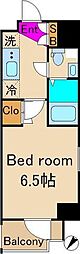 ParkCube笹塚 1Kの間取図画像