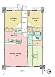 ライオンズマンション南浦和第3 3LDKの間取図画像