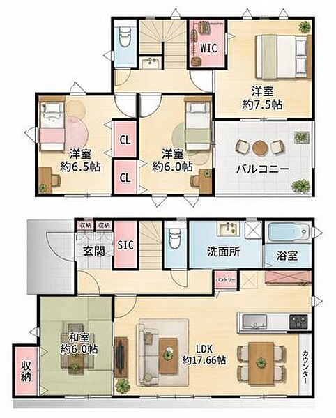 間取りを拡大表示
