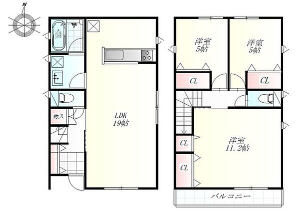 間取りを拡大表示