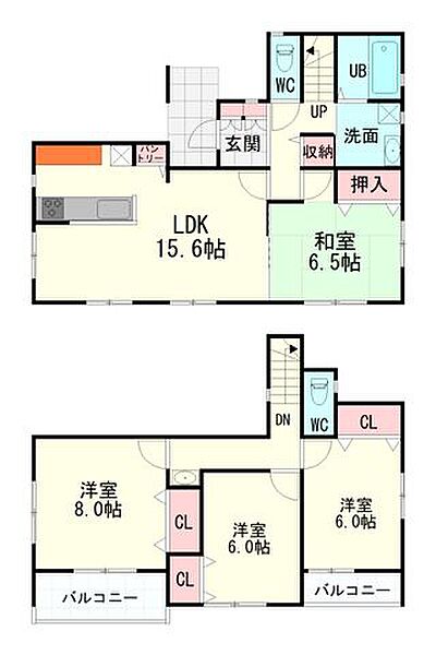 間取りを拡大表示