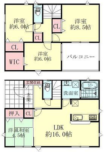 間取りを拡大表示