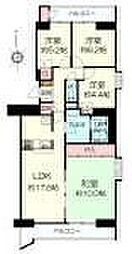ダイアシティ2000茂庭A4RIDGE 4LDKの間取図画像