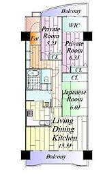 間取図画像 3LDK