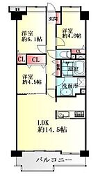びゅうパルク南仙台 3LDKの間取図画像