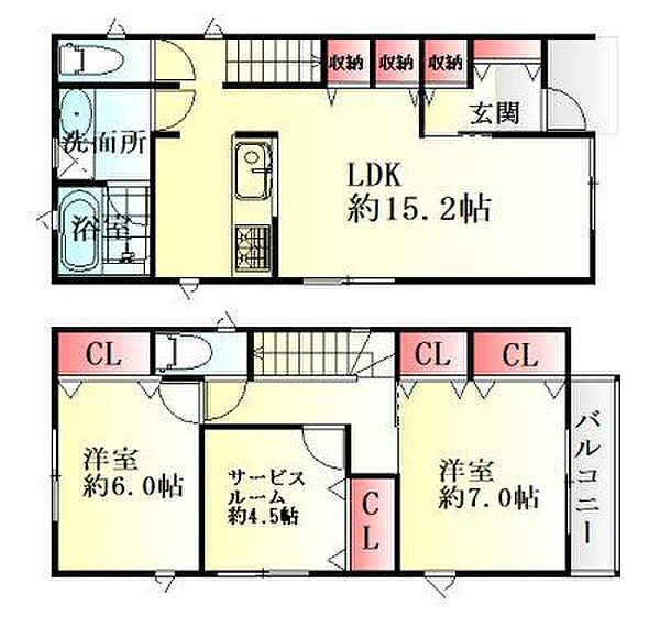 間取りを拡大表示