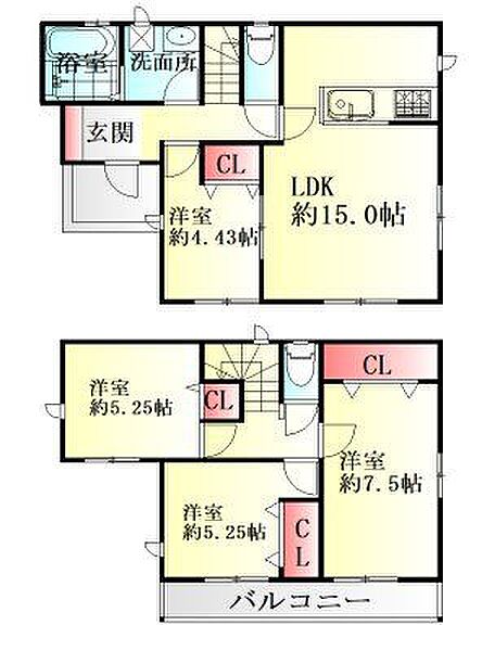 間取りを拡大表示