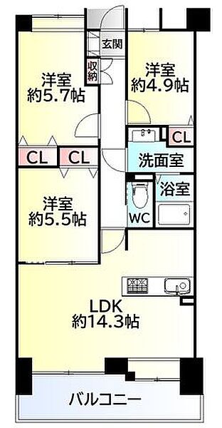 間取りを拡大表示