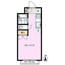サンバレー12 1Kの間取図画像