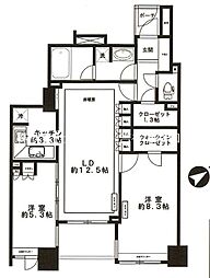 サンクタス吉祥寺ハートランド 2LDKの間取図画像