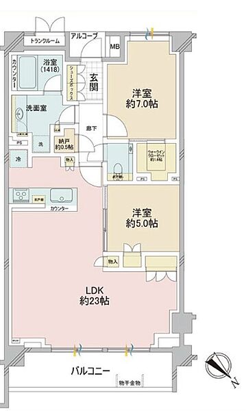 間取りを拡大表示