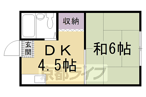 アネックス大竹 303｜京都府京都市中京区壬生西大竹町(賃貸マンション1DK・3階・21.50㎡)の写真 その2