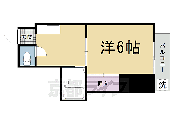 梅津シャトープレザンス 207｜京都府京都市右京区梅津石灘町(賃貸マンション1K・2階・27.00㎡)の写真 その2