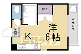 ユウハイツ 201 ｜ 京都府京都市右京区宇多野福王寺町（賃貸マンション1K・2階・21.27㎡） その2