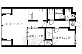 京都府長岡京市天神1丁目（賃貸マンション2LDK・4階・51.16㎡） その2