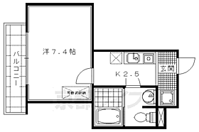 ソーシア西院 305 ｜ 京都府京都市右京区西院久田町（賃貸マンション1K・3階・22.67㎡） その2