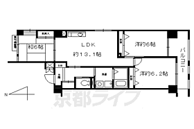 京都府京都市下京区五条通堀川西入柿本町（賃貸マンション3LDK・3階・70.76㎡） その2