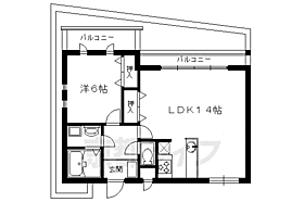 鳴滝ステージI 2-E ｜ 京都府京都市右京区鳴滝桐ケ淵町（賃貸マンション1LDK・2階・46.08㎡） その2