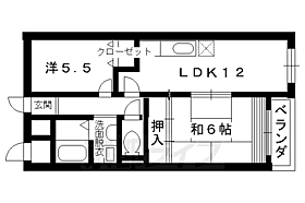 ドエル・梅ノ宮館 401 ｜ 京都府京都市右京区梅津前田町（賃貸マンション2LDK・4階・52.20㎡） その2