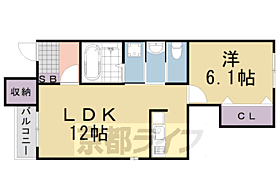 アルカンシェル 105 ｜ 京都府南丹市園部町横田7号（賃貸アパート1LDK・1階・46.03㎡） その2