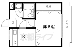 ハイツアグランダイズ 1Kの間取図画像