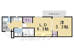 ESTRUTHKYOTOII 2Kの間取図画像