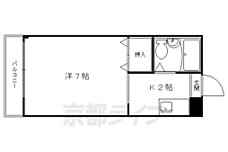 ハイツ62 1Kの間取図画像