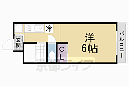 メゾン村上 1Kの間取図画像
