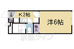 レオパレスサンシャイン 1Kの間取図画像