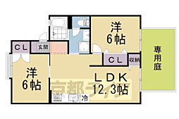 セジュール・マルコ 2LDKの間取図画像