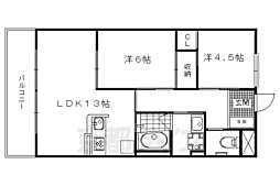 メゾン・ド・エトワール 2LDKの間取図画像